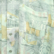 Laden Sie das Bild in den Galerie-Viewer, Vintage 90s Crazy Pattern Hemd Gr. L bunt gemustert kurzarm (*)
