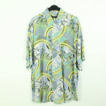 Laden Sie das Bild in den Galerie-Viewer, Vintage 90s Crazy Pattern Hemd Gr. XL bunt gemustert kurzarm (*)