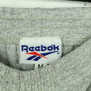 Vintage REEBOK Sportshorts Gr. M grau meliert mit Logo Stickerei Shorts
