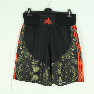 Vintage ADIDAS Sportshorts Gr. L schwarz mehrfarbig gemustert Shorts