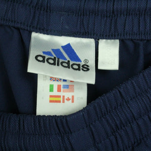 Vintage ADIDAS Sportshorts Gr. M blau mit Logo Stickerei Shorts