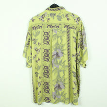 Laden Sie das Bild in den Galerie-Viewer, Vintage 90s Crazy Pattern Hemd Gr. L bunt gemustert kurzarm (*)