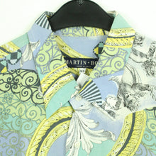 Laden Sie das Bild in den Galerie-Viewer, Vintage 90s Crazy Pattern Hemd Gr. XL bunt gemustert kurzarm (*)