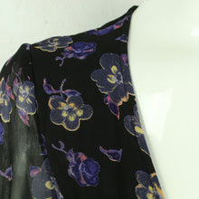 Laden Sie das Bild in den Galerie-Viewer, Second Hand GANNI Wickelkleid Gr. 36 schwarz mehrfarbig geblümt Kleid (*)