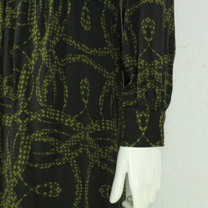 Second Hand RICHARD ELLEN x H&M Maxikleid Gr. 36 oliv grün gemustert Kleid (*)