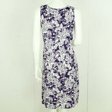 Laden Sie das Bild in den Galerie-Viewer, Vintage Midikleid Gr. L lila weiß gemustert Slip Dress Kleid