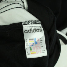Laden Sie das Bild in den Galerie-Viewer, Vintage ADIDAS Trainingsjacke Gr. L schwarz weiß 90s Sportswear