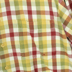 Vintage Flanellhemd Gr. M weiß mehrfarbig kariert Flanell