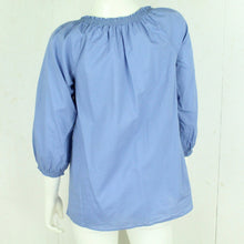 Laden Sie das Bild in den Galerie-Viewer, Second Hand BLACK STORY Bluse Gr. S blau weiß (*)