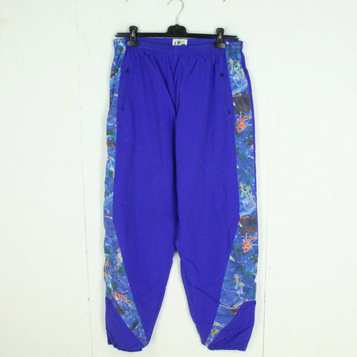 Vintage Trainingshose Gr. L blau bunt gemustert Track Pants