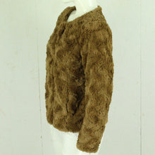 Laden Sie das Bild in den Galerie-Viewer, Second Hand VERO MODA Fake Fur Jacke Gr. L braun uni (*)