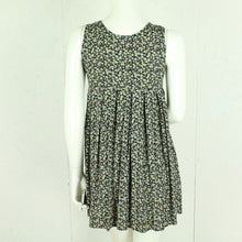Laden Sie das Bild in den Galerie-Viewer, Vintage Minikleid Gr. M schwarz mehrfarbig geblümt Kleid