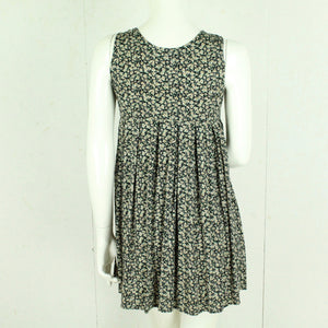 Vintage Minikleid Gr. M schwarz mehrfarbig geblümt Kleid