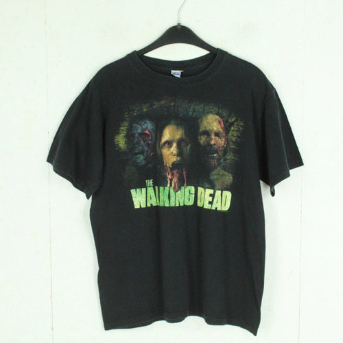 Vintage THE WALKING DEAD T-Shirt Gr. L schwarz mit Print Zombie