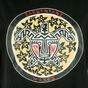 Vintage Souvenir T-Shirt Gr. M schwarz Italien Sardinien Schildkröte