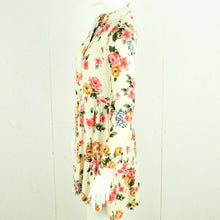 Laden Sie das Bild in den Galerie-Viewer, Second Hand STRADIVARIUS Kleid Gr. S beige bunt geblümt (*)