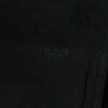Laden Sie das Bild in den Galerie-Viewer, Vintage Maxikleid Gr. M schwarz gemustert Kleid