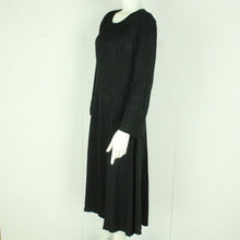 Laden Sie das Bild in den Galerie-Viewer, Vintage Maxikleid Gr. M schwarz gemustert Kleid