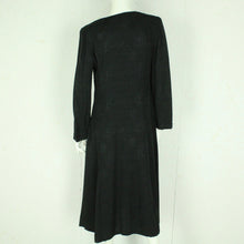 Laden Sie das Bild in den Galerie-Viewer, Vintage Maxikleid Gr. M schwarz gemustert Kleid