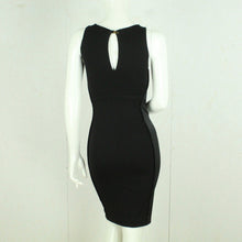 Laden Sie das Bild in den Galerie-Viewer, Second Hand MAJE Kleid Gr. 36 schwarz Animalprint-Optik (*)(*)