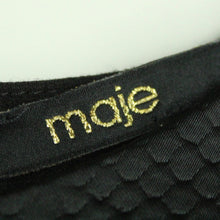 Laden Sie das Bild in den Galerie-Viewer, Second Hand MAJE Kleid Gr. 36 schwarz Animalprint (*)