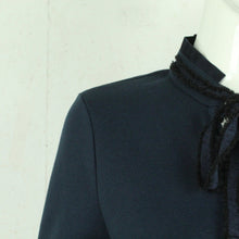 Laden Sie das Bild in den Galerie-Viewer, Second Hand VON & ZU Kleid Gr. 38 blau uni Langarmkleid NEU (*)