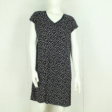 Laden Sie das Bild in den Galerie-Viewer, Second Hand SAINT TROPEZ Kleid Gr. M blau beige gemustert (*)