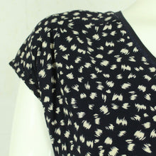Laden Sie das Bild in den Galerie-Viewer, Second Hand SAINT TROPEZ Kleid Gr. M blau beige gemustert (*)