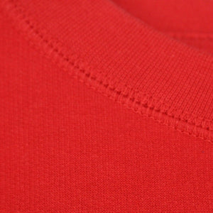Vintage Sweatshirt Gr. M rot mit Print und Backprint