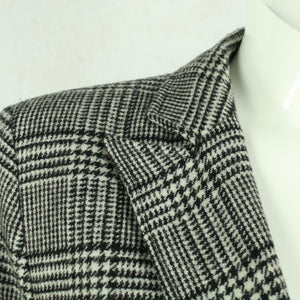 Second Hand VERA VARELLI Blazer Jacke mit Wolle Gr. 44 schwarz weiß Hahnentritt (*)