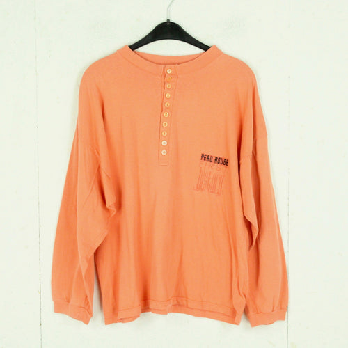 Vintage Sweatshirt Gr. L orange mit Stickerei