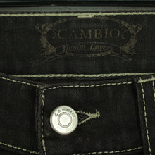 Laden Sie das Bild in den Galerie-Viewer, Second Hand CAMBIO Jeans Gr. 36 schwarz Mod. Norah Super Slim (*)