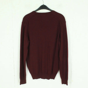 Second Hand J. LINDBERGH Wollpullover Gr. L rot uni Strick Wolle Pullover (*)