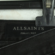 Laden Sie das Bild in den Galerie-Viewer, Second Hand ALL SAINTS Jeans Gr. W27 grau Mod. Philly (*)