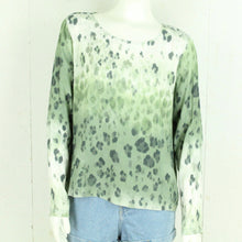 Laden Sie das Bild in den Galerie-Viewer, Second Hand RICH &amp; ROYAL Bluse Gr. 40 grün weiß gemustert (*)