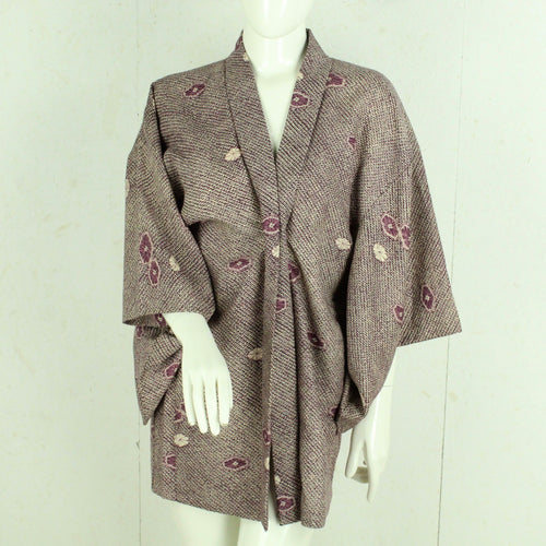 Vintage Kimono Gr. S mehrfarbig abstrakt gemustert
