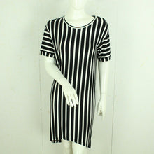 Laden Sie das Bild in den Galerie-Viewer, Second Hand SELECTED FEMME Kleid Gr. M schwarz weiß gestreift (*)