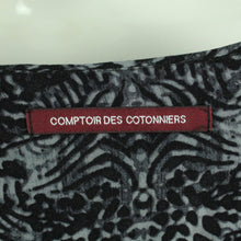 Laden Sie das Bild in den Galerie-Viewer, Second Hand COMPTOIR DES COTONNIERS Kleid Gr. 38 grau schwarz gemustert (*)