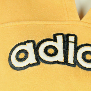 Vintage ADIDAS Hoodie Gr. L orange mit Logo-Stickerei