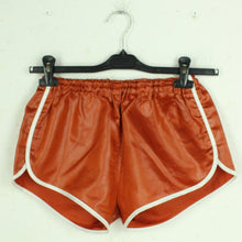 Laden Sie das Bild in den Galerie-Viewer, Vintage Sportshorts Shorts Gr. S orange weiß Hot Pants