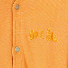 Laden Sie das Bild in den Galerie-Viewer, Vintage UNCLE SAM Sweatjacke Gr. L orange gesticktes Logo kurzarm