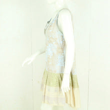 Laden Sie das Bild in den Galerie-Viewer, Second Hand CREAM Kleid Gr. 38 blau mehrfarbig gemustert (*)