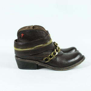 Second Hand MANILA GRACE Ankle Boots Gr. 37 braun Stiefeletten (*)