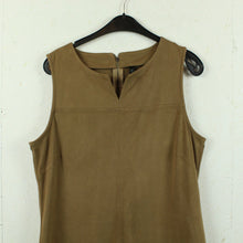 Laden Sie das Bild in den Galerie-Viewer, Second Hand SOYACONCEPT Kleid Gr. XL braun in Wildlederoptik (*)
