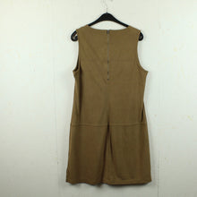 Laden Sie das Bild in den Galerie-Viewer, Second Hand SOYACONCEPT Kleid Gr. XL braun in Wildlederoptik (*)