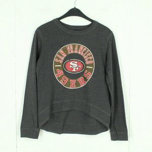 Second Hand TEAM APPAREL NFL Sweatshirt Gr. S grau mit Print "49ers San Francisco" (*)