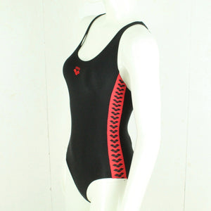 Vintage ARENA Badeanzug Gr. S schwarz rot Sport Y2K 00er Beachwear