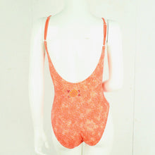 Laden Sie das Bild in den Galerie-Viewer, Vintage SPEEDO Badeanzug Gr. S orange mehrfarbig Sport Y2K 00er Beachwear
