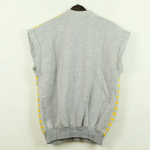 Vintage Sweatshirt Gr. M gelb grau gestreift Sweatweste