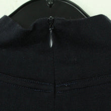 Laden Sie das Bild in den Galerie-Viewer, Second Hand ESCADA Sweatshirt mit Seide Gr. 44 dunkelblau Longsleeve(*)